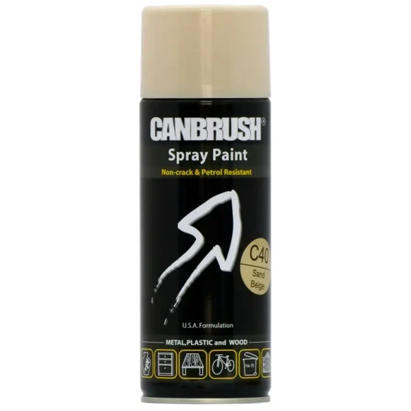 MULTI PURPOSE CANBRUSH C40 SAND BEIGE SPRAY PAINT 400ML