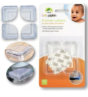 BABYPIPLIN 4 CORNER CUSHIONS FOR GLASS TABLES AND SHEVLES
