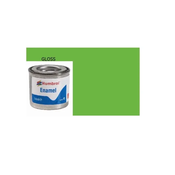 HUMBROL NO.38 LIME GLOSS FINISH ENAMEL PAINT 14ML AA0415