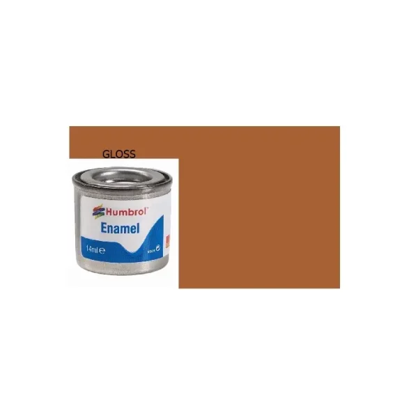 HUMBROL NO.9 TAN GLOSS FINISH ENAMEL PAINT 14ML AA0103