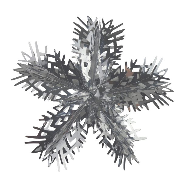 CHRISTMAS FOIL SNOWFLAKE 40CM - SILVER