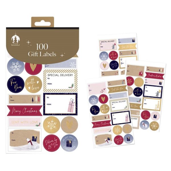 CONTEMPORARY GIFT LABELS PACK OF 100