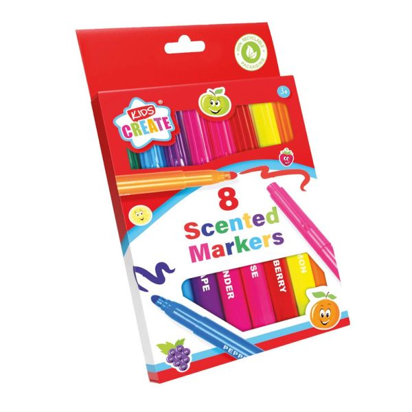 KIDS CREATE SCENTED MARKERS PACK OF 8