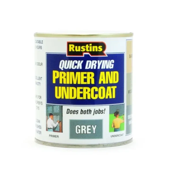 RUSTINS QUICK DRYING GREY PREMIER & UNDERCOAT 500ML