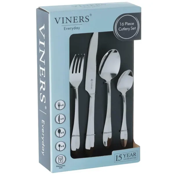 VINERS EVERYDAY BREEZE 16 PIECE CUTLERY SET GBOX