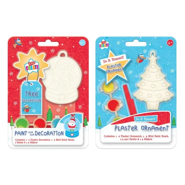 KIDS CREATE MAKE YOUR OWN TREE DECORATION CRAFT