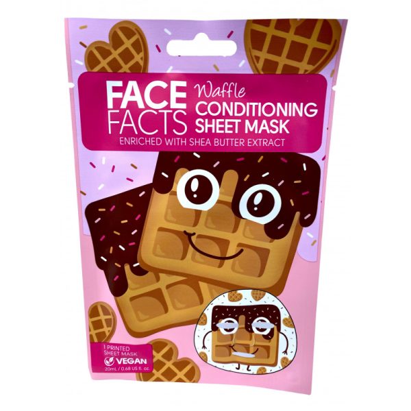 FACE FACTS WAFFLE CONDITIONING SHEET MASK WITH SHEA BUTTER EXTRACT