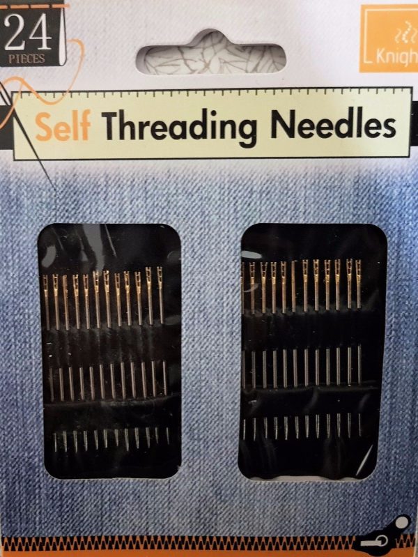 KNIGHT 24 PIECES SELF THREADING NEEDLES