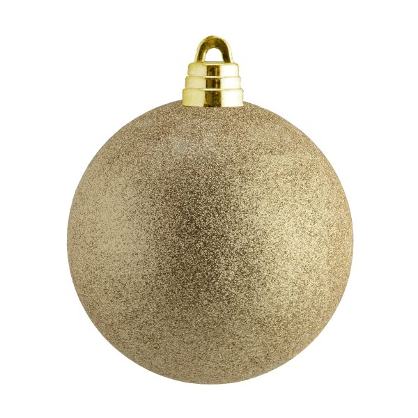 GIANT CHAMPAGNE GLITTER BAUBLE 150MM