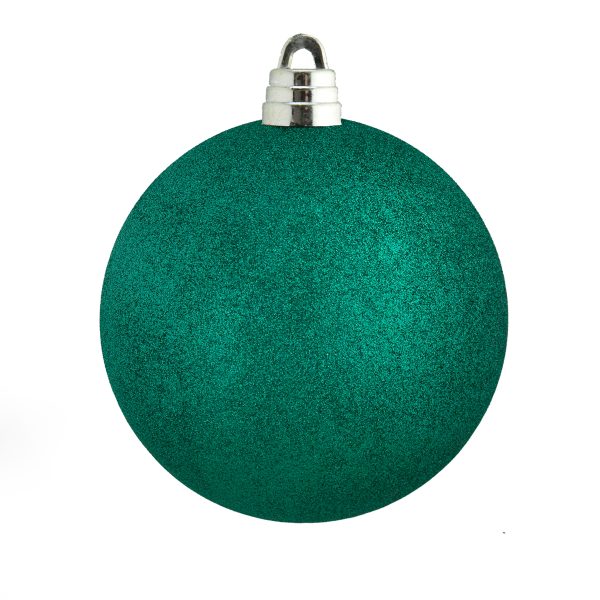 GIANT TEAL GLITTER BAUBLE 150MM