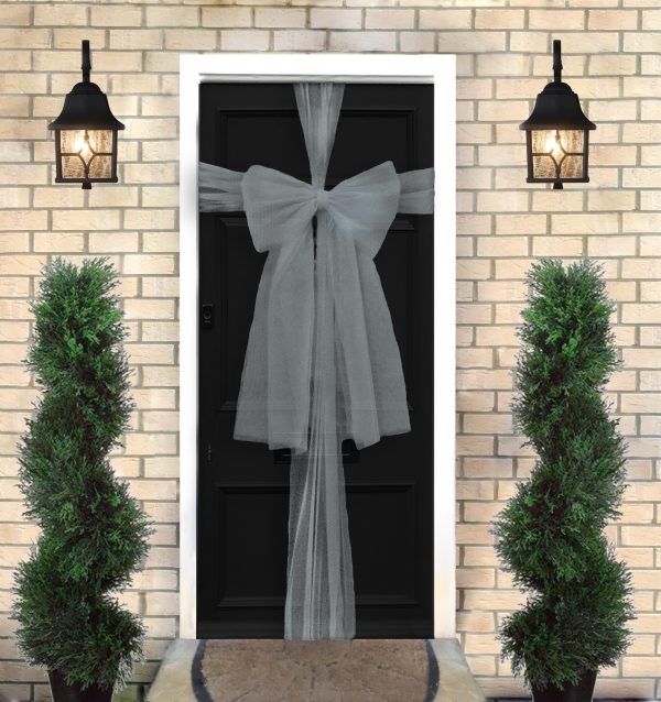 ORGANZA DOOR BOW KIT - SILVER