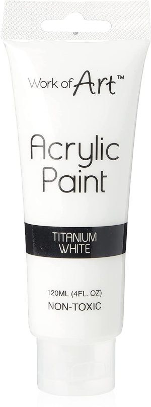 WORKS OF ART ACRYLIC PAINT 120ML - TITANIUM WHITE