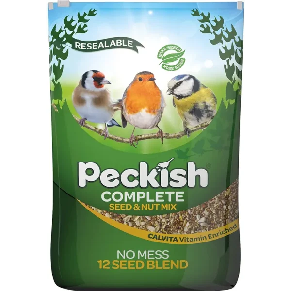 PECKISH 12.75 KG COMPLETE SEED AND NUT NO MESS WILD BIRD FOOD MIX