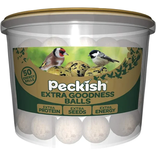 PECKISH EXTRA GOODNESS ENERGY BALL PACK OF 50 IN TUB 3.5 KG