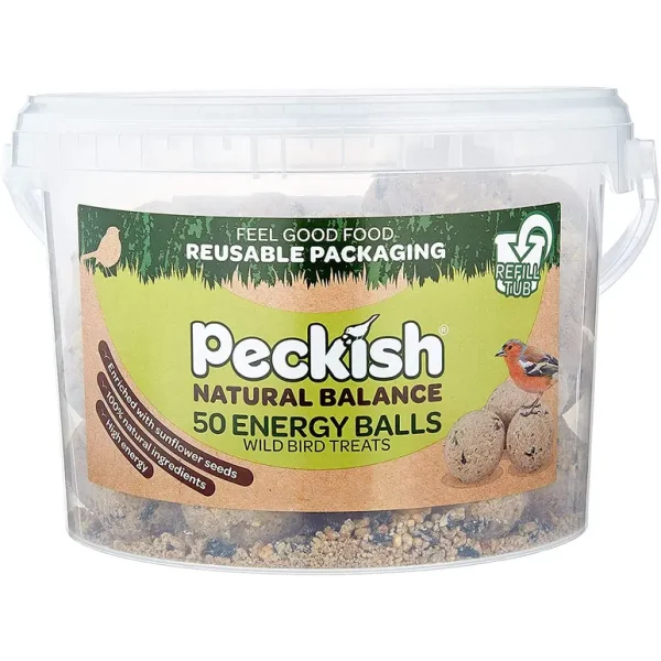 PECKISH NATURAL BALANCE ENERGY SUET FAT BALLS PACK OF 50 TUB 4 KG