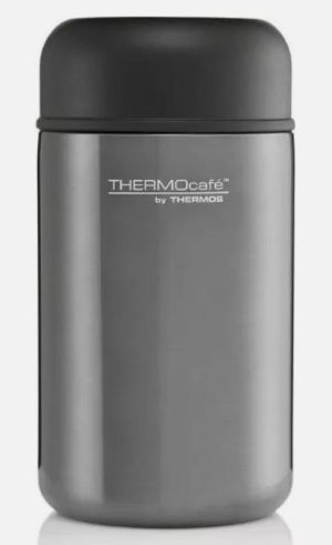 THERMOS STAINLESS STEEL VACCUM INSULATED FOOD FLASK 171094 BLACK