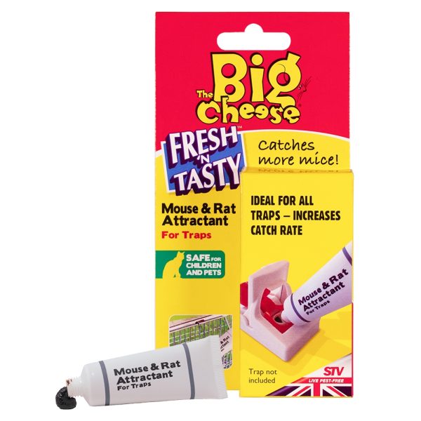 THE BIG CHEESE MOUSE AND RAT ATTRACTANT POISON-FREE BAIT 26G