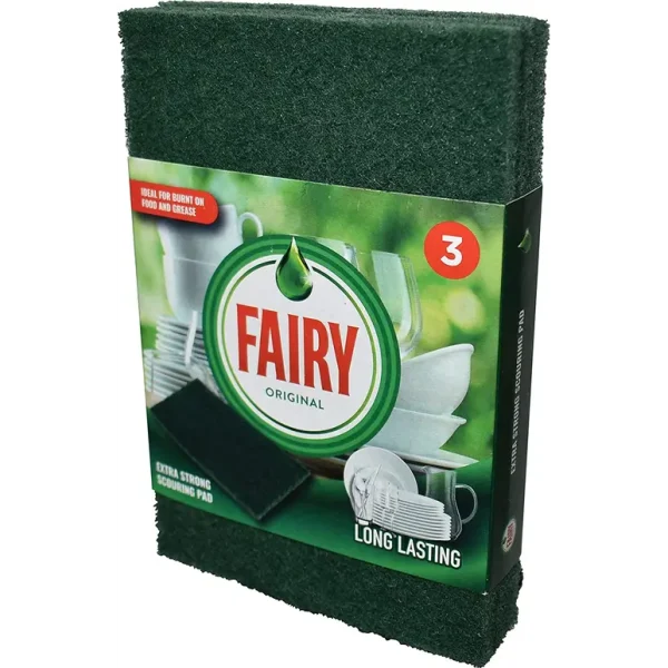 FAIRY EXTRA STRONG SCOURING PAD PACK OF 3