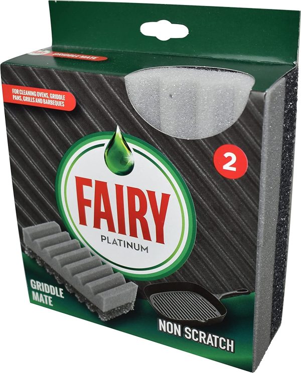 FAIRY PLATINUM NON SCRATCH GRIDDLE MATE PACK OF 2