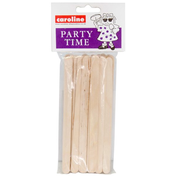 CAROLINE 6 INCHES LOLLY STICKS PACKS OF 24