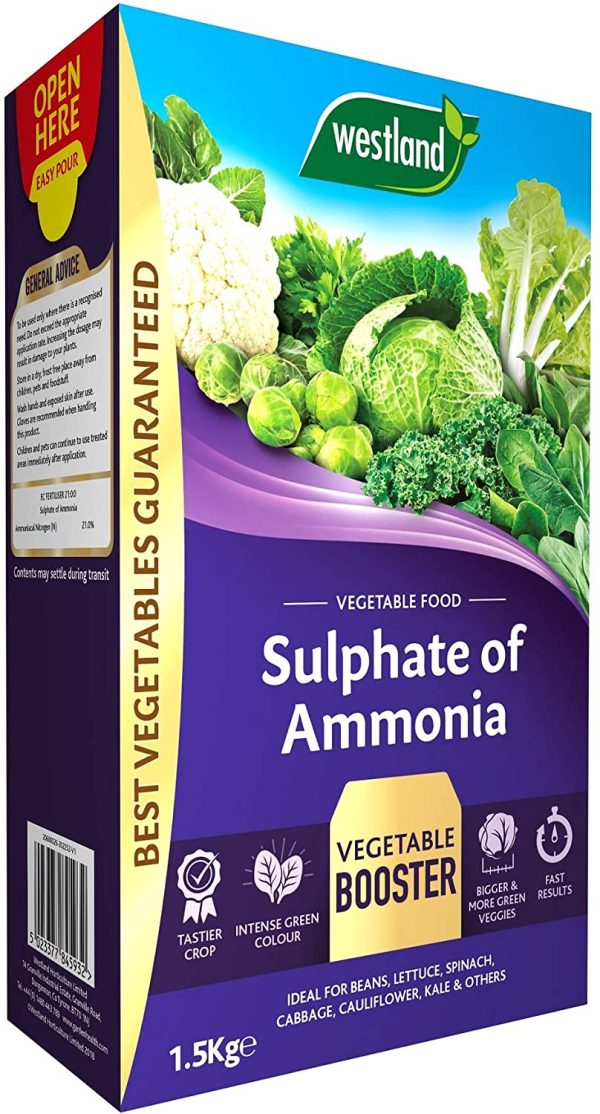 WESTLAND SULPHATE OF AMMONIA VEGETABLE CROP FOOD 1.5KG