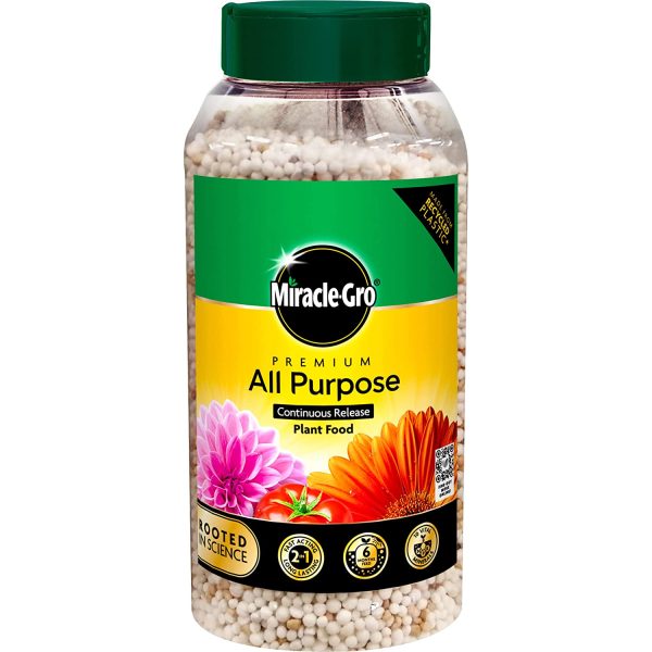 MIRACLE GRO PREMIUM ALL PURPOSE CONTINUOUS RELEASE PLANT FOOD 900G