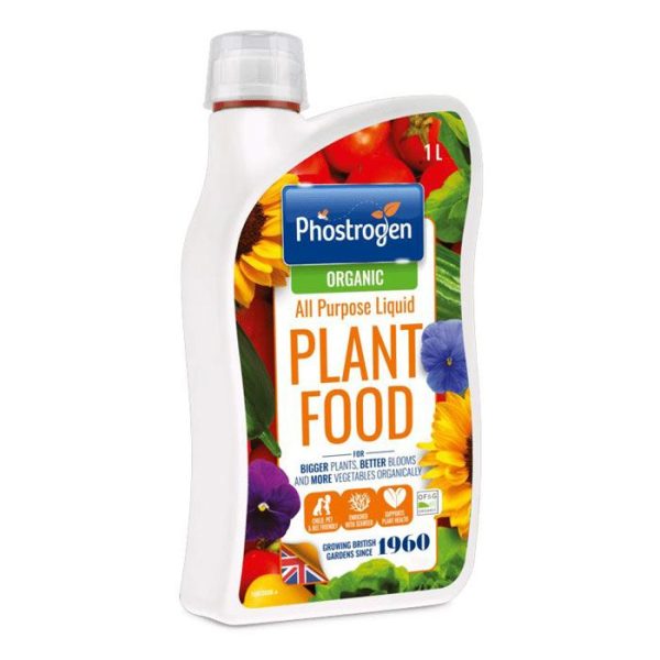 PHOSTROGEN ORGANIC ALL PURPOSE LIQUID PLANT FOOD 1LITRE