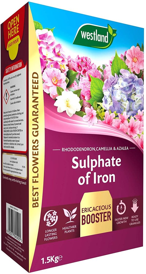 WESTLAND SULPHATE OF IRON PLANT FOOD FOR ERICACEOUS PLANTS 1.5KG