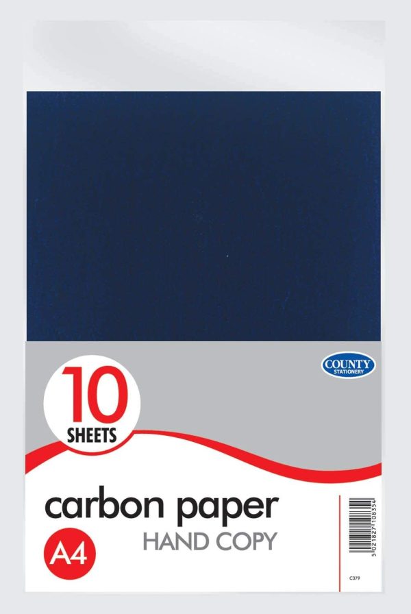 COUNTY PACK OF 10 A4 HAND CARBON