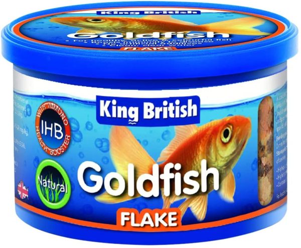 KING BRITISH GOLDFISH FLAKE FOOD 28G