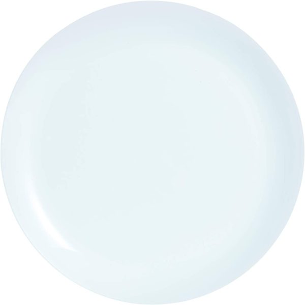 LUMINARC DIWALI WHITE DESSERT / SIDE PLATE 27CM PACK OF 6