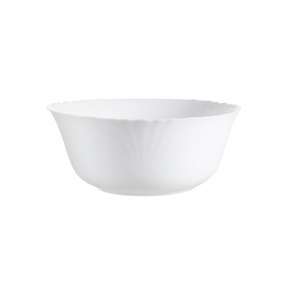 LUMINARC CADIX WHITE SALAD BOWL 24CM