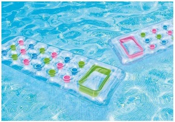 INTEX 59894EU 18 POCKET POOL LOUNGE FLOAT MAT 74" X 28"