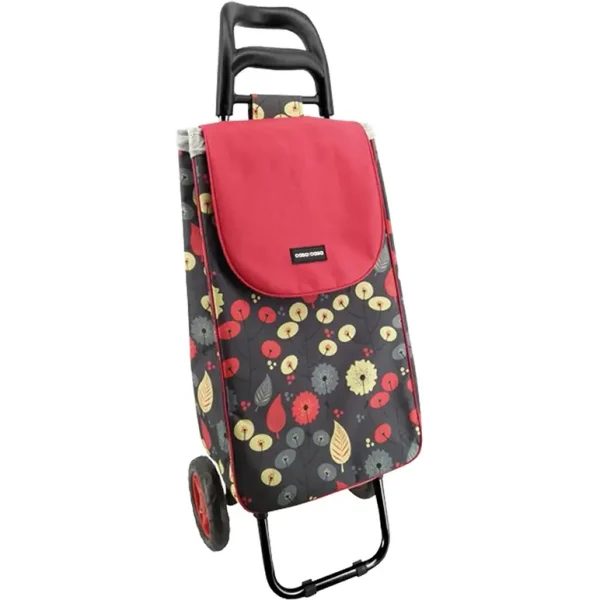 CASA & CASA NIGHT GARDEN SHOPPING TROLLEY ON 2 WHEELS 45L