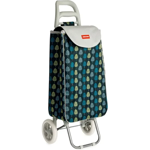 CASA & CASA WOODLAND SHOPPING TROLLEY ON 2 WHEELS 45L