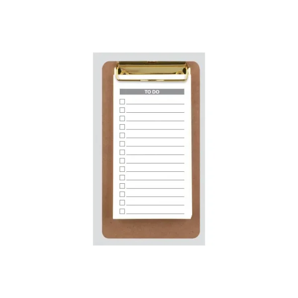 TIGER TO DO LIST MEMO PAD WITH CLIPBOARD