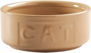 MASON CASH CANE PET BOWL 13CM / 400ML - CAT LETTERED