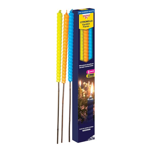 ZERO IN CITRONELLA GARDEN FLARES PACK OF 3