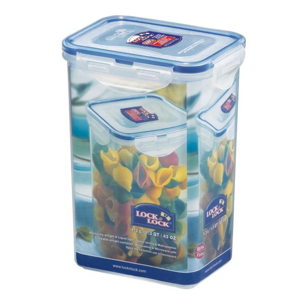 LOCK & LOCK HPL809 RECTANGULAR FOOD STORAGE CONTAINER 1.3L