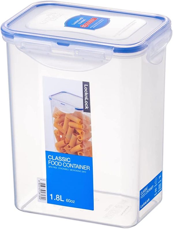 LOCK & LOCK HPL813 RECTANGULAR FOOD STORAGE CONTAINER 1.8L