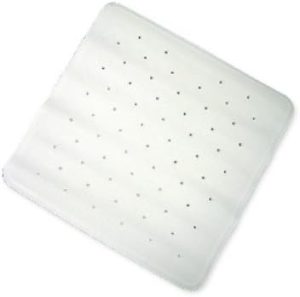 ANZ WHITE SHOWER MAT 54CM X 54CM