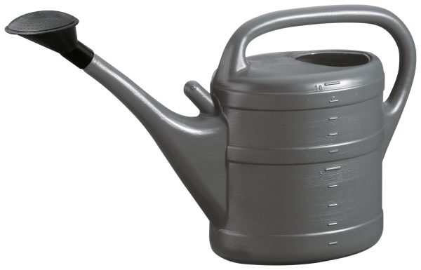 GELI PLASTIC WATERING CAN 10L - ANTHRACITE GREY