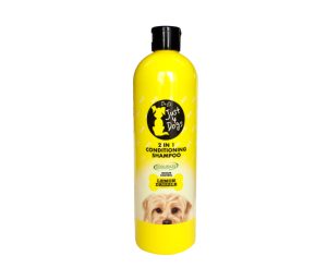DR J'S JUST 4 DOGS DOG 2 IN 1 CONDITIONING SHAMPOO 500ML - LEMON DRIZZLE