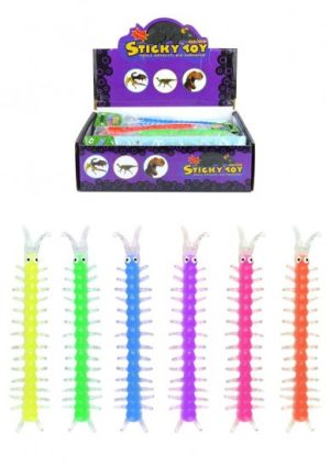 STICKY TOY STRETCH CENTIPEDE 17CM