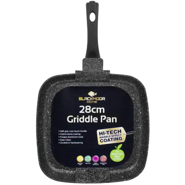 BLACKMOOR NON STICK GRIDDLE PAN 28CM