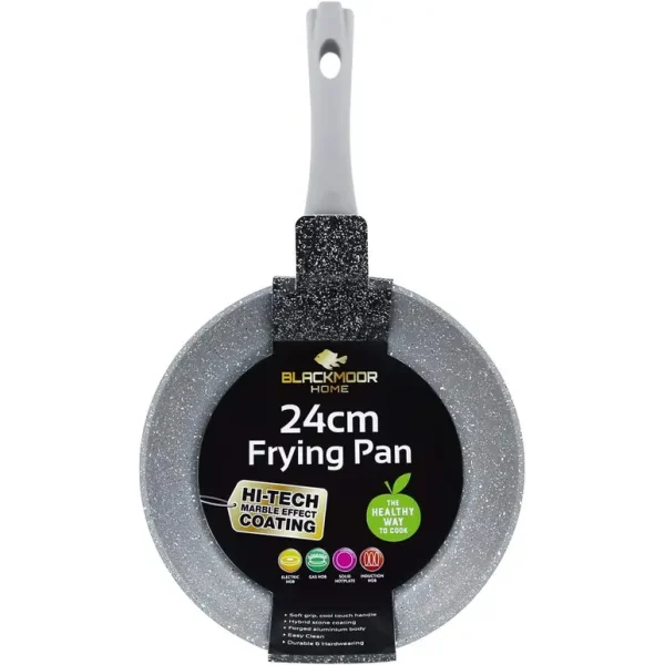 BLACKMOOR NON STICK FRYING PAN 24CM - GREY