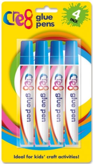 CR8 GLUE PENS PACK OF 4