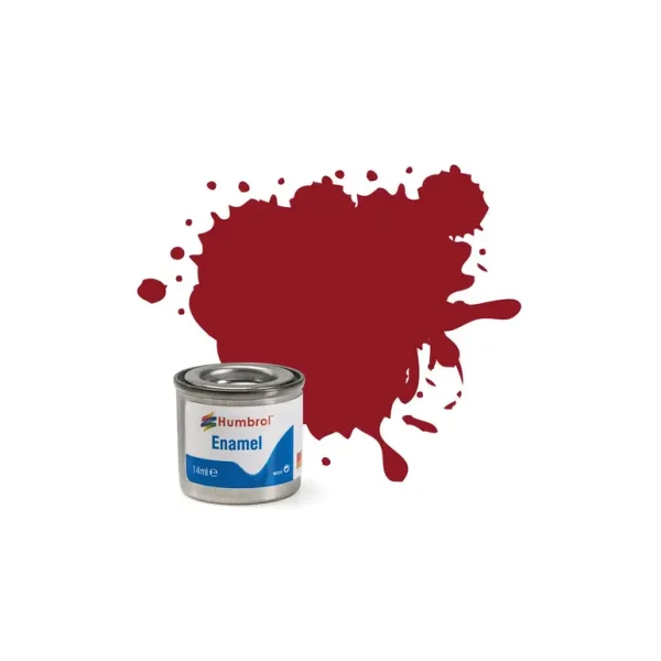 HUMBROL ENAMEL PAINT NO. 20 14ML - CRIMSON