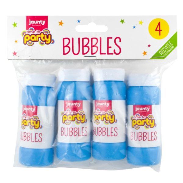 JAUNTY TIME TO PARTY BUBBLES PACK OF 4