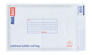 COUNTY MEDIUM POLYTHENE BUBBLE MAIL BAGS 210 X 335MM PACK OF 10
